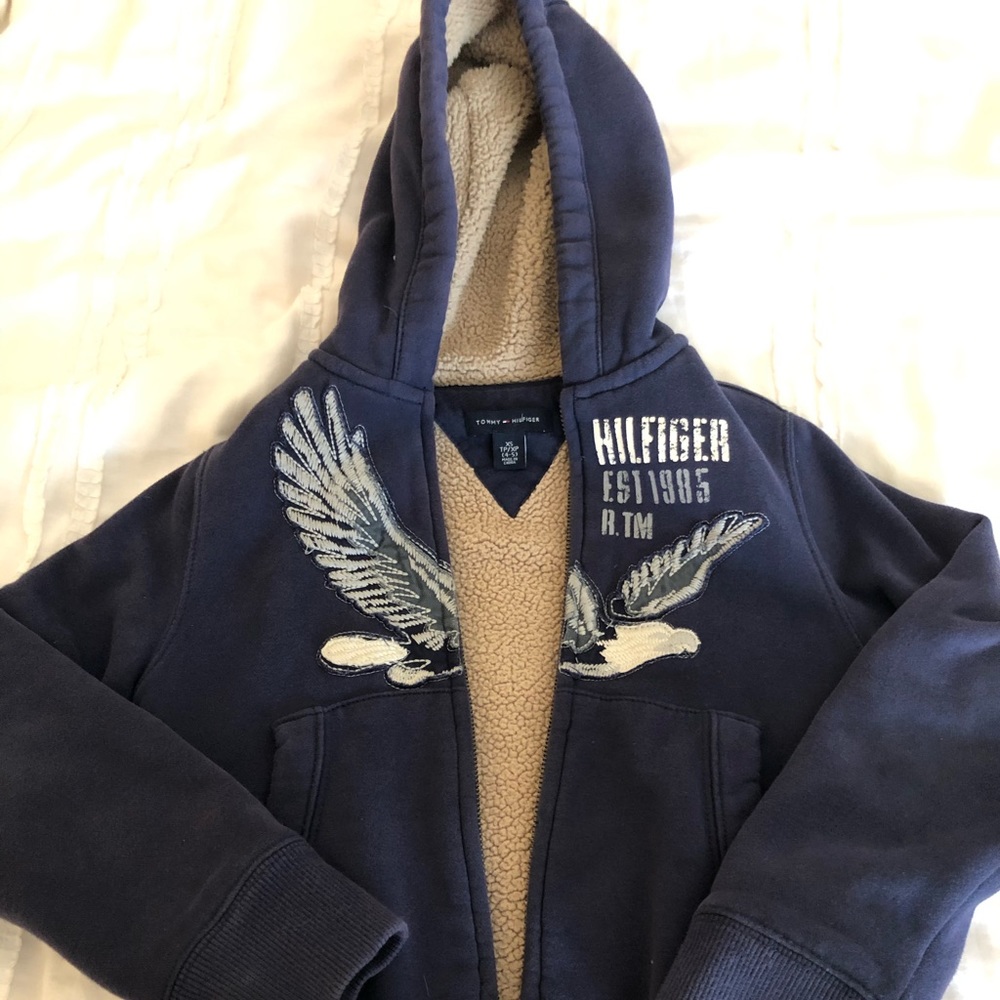 Tommy Hilfiger Thick Zip Up Hooded Sweatshirt